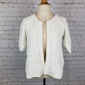 ON Chunky Cable Knit Open Front Cardigan XS